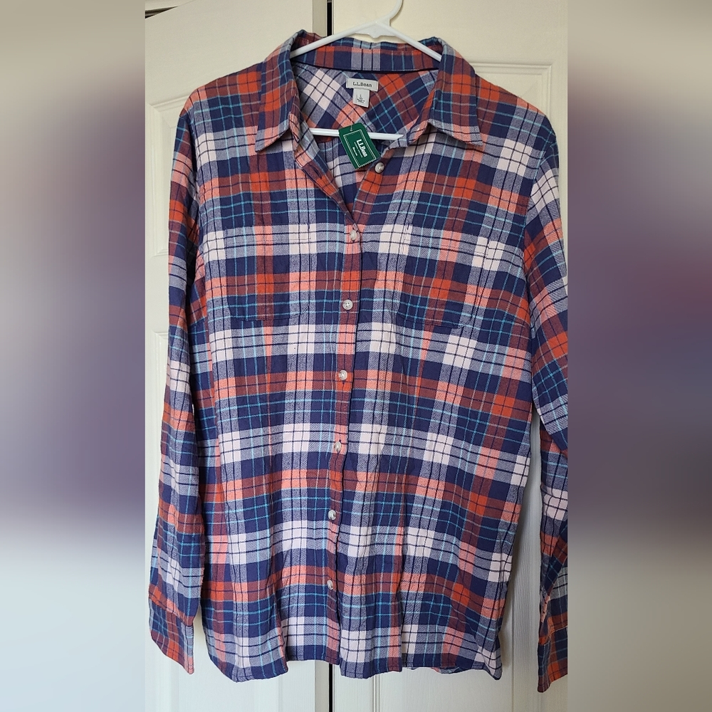 NWT L.L. Bean Flannel shirt Size Large